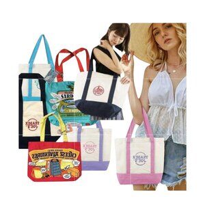 Tote Bags Cotton canvas 7 BAGS NWT Bundle Trader Joe's Mini & Full Size Ltd.Ed